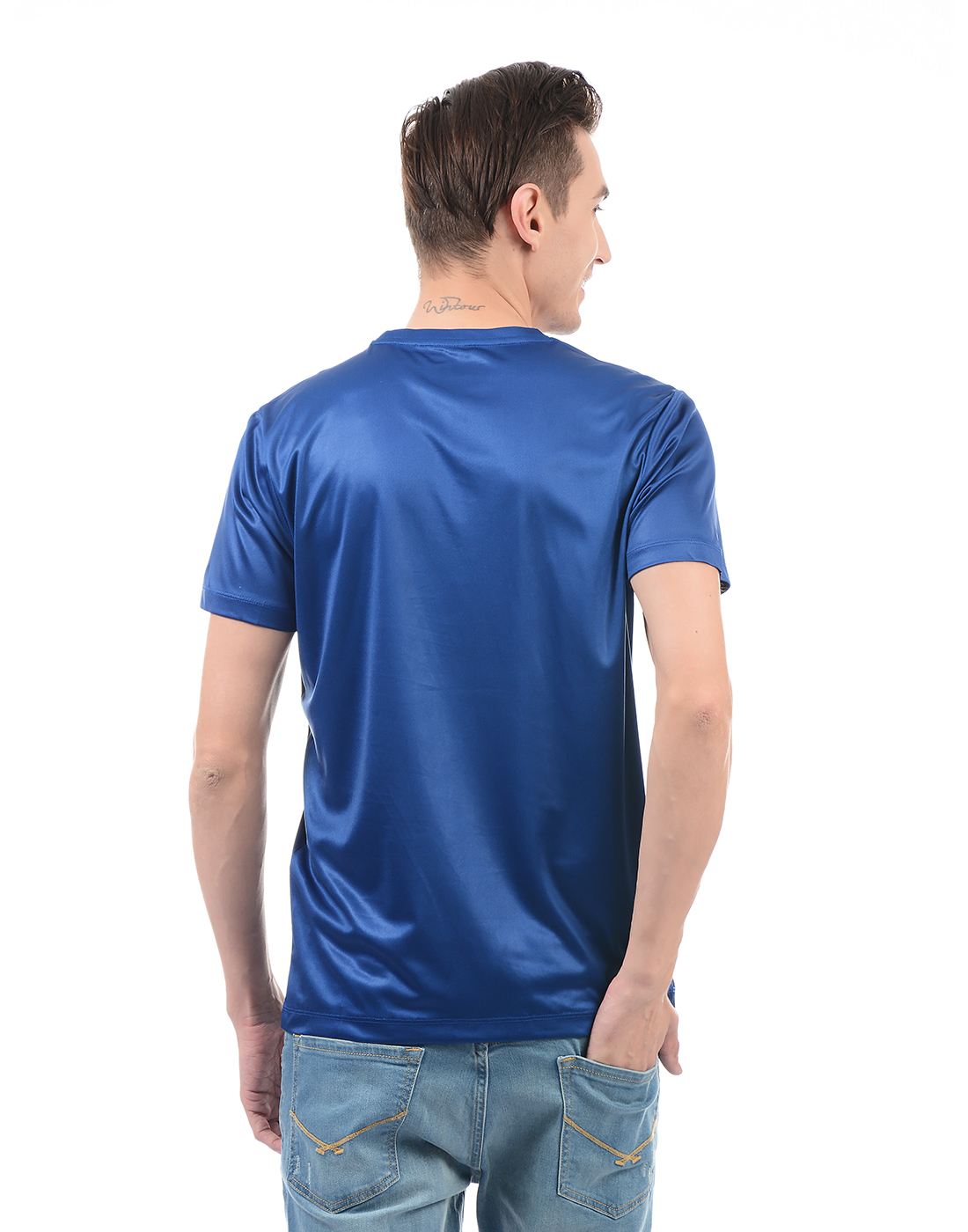U.S. Polo Assn. Men Casual Wear Solid T-Shirt